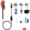 Ear Care Supply Epack in Ear Cleaning Endoskop Spoon Mini Camera Picker Wax Removal Visual Mouth Nose Otoscope Support Android PC D DHPES