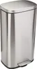 Lagringsflaskor Rektangul￤rt rostfritt st￥l Soft-Close Steg Trash Can 30 Literar / 7,9 gallon Satin Nickel F￤rdig