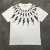 メンズTシャツメンズTシャツ新しい豪華な男性グラフィティニールバレットサンダーボルトTシャツTシャツヒップホップスケートボードParko225Z