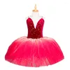 Scene Wear Children's Professional Ballet Dress Performance Student Modern Dance Long Yarn Kirt Girl Cake