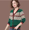 Swetry damskie projektant 22GG sweter luksusowy GGity list kobiety wysokiej klasy żakardowy kardigan płaszcze dziewiarskie YK0M
