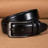 Belts Mens Western Cowboy Leather For Jeans Casual Vintage Business Male Belt With Hole Pin Buckle Waiststrap Ceinture Homme