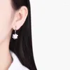 Серьги с шпилькой Wolelet Flower Wear крюк женская пряжка дикая стропа темперамента жемчужных бусин Crystal Korean Long Кисточка