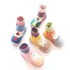 Sneakers Baby Boys Girls Sock Shoes Autumn Non-Slip Floor Socks Kids Soft Rubber Sole Toddler With Soles 221028