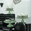 Bakeware Tools SWEETGO Wave Edge Cake Tray Cupcake Stand Backing Macaroon Green Waterproof Plate Home Decoration For Party Dessert Table