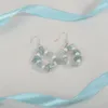 Dangle Küpeler Yacq Aquamarine Pearl 925 STERLING Gümüş Damla El Yapımı Özel Mücevher Hediyeleri Kadınlar için Annesi Kız Karısı