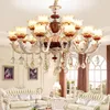 Chandeliers Luxury Chandelier Lighting Crystal Large Red Living Room Lamp Creative High-end Long Stair Light Three-layer Lamps