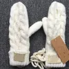 Nieuwe Vrouwen Designer Mitten Schapenvacht Handschoenen Winter Luxe Echt Leer Merken Vingers Handschoen Warm Kasjmier Binnenkant Touchscreen 897