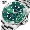 Lige topmerk luxe mode -duiker Watch Men 30Atm waterdichte date klok sport horloges heren kwarts polswatch relogio masculino 2295F