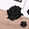 Notions Cucire o stirare sulle toppe Cool Black Rose Patch Fiore di diverse dimensioni Appliques ricamate per vestiti Giacche Cappelli Scarpe