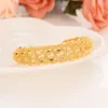 Bangle geel 24 K Fijn solide gouden GF Cuff vrouwen Dubai bruid bruiloft Ethiopische armband Afrika sieraden charme partij geschenken