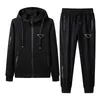 Herren -Tracksuits Hoodie Sets Sweatshirts und Hosen Designer Jumpers Anzüge Spring Herbst -Tracksuit mit Buchstaben Brocken schwarz blau ftgk