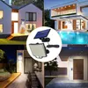 Luzes solares de parede solar externo 106 LED Super Bright Motion Sensor Forte led de parede de parede LED de energia IP65 impermeabiliza 3 modos de trabalho