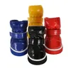 Dog Apparel 4pcsset Pet Shoes Winter Warm Snow Boots PU Leather For Small s Chihuahua Waterproof Anti Slip Puppy 221114