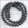 Stone Lava Round Beads 48Mm Black Volcano Natural Stone Diy Spacers Bead For Bracelets By907 Drop Delivery Jewelry Dh4M8