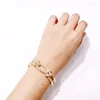 Bangle Fashion Armband Accessory Exquisite Copper Gold Plated Cross Diamond Knot Rope Open Shape Gift for Girl Friend