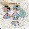 Brooches Colorful Glasses Enamel Pins Memory Film Skate Shoes Bag Clothes Lapel Pin Flip-Flops Lover Badge Jewelry Gift