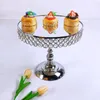 Bakeware Tools 1pcs Gold Silver European Style Crystal Metal Cupcake Wedding Cake Stand Rack Set Holiday Party DisplayTray