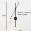Wall Lamp Minimalist Lights Foyer Bedroom Stairs Coffee Shop Office Sconce Gold Black White Glass 110-240V Nordic