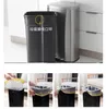 Lagringsflaskor Rektangul￤rt rostfritt st￥l Soft-Close Steg Trash Can 30 Literar / 7,9 gallon Satin Nickel F￤rdig