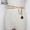 Belts 2022 Fashion Metal Waist Long Tassel Gold Chain Belt Women Girlship Hop Style Female Femme Waistband Accessories