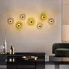 Wall Lamp Postmodern Light Luxury Living Room Simple Creative Sunflower Decoration Staircase Aisle Bedroom Bedside TV Background