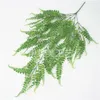 Decorative Flowers 86CM Length Plastic Persian Grass Hanging Vine Leaves Artificial Green Plants Garland Home Garden Wall Decor Free Shipin