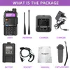 Walkie Talkie Baofeng UV-5R III Tri-Band 220-260 МГц 5W Portable CB HAM Двухчастотный радиосвязи hf Приемопередатчик UV-5RX3 Антенны 221108