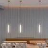 مصابيح قلادة حديثة LED LED LINER LAMP LIPTIRATIONS Hanglamp Seariling Light Rinning غرفة المعيشة غرفة نوم Deco Suspension