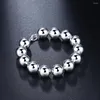 Strand 14m Bracelet boule de Bouddha pour femmes 925 estampillé couleur argent luxe qualité tendance femme bijoux 2022 accessoires entiers 290c