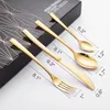 Conjuntos de utensílios de jantar 24pcs tabela de talheres de ouro de mesa de colméias de facas de facas da cozinha ocidental 18/10 Presente de jantar em aço inoxidável