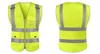 Reflective vest 100% polyester Custom hot selling high visibility vest reflective safety vest