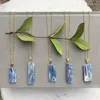 Pendanthalsband NM36565 Blue Kyanite Halsband Boho Raw Bar Minimalist Gemstone Rectangle Jewelry