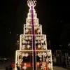 Christmas Decorations 30CM Large Snowflake String Light Outdoor Led Hanging Lamp Backyard Patio Tree Wedding Decor Fairy Garland 1114