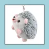 Party Gunst 12 cm Hedgehog Doll gevulde pluche speelgoed Key Chain Hanger Plushs Toys Animal Gift for Kids RRE14671 Drop Delivery Home Gard DHZXA