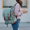 Backpack Outdoor Strong Load Bearing Travel Vintage Oxford Cloth Rucksack