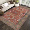 Tapetes retro vintage real estilo real tamanho grande carpete 140 200cm American Bedroom Decoration Rug Easy Care Impresso tapete