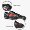 M￤n stitch skor anpassade sneaker handm￥lade duk kvinnor mode svart vit l￥gklipp andningsbar promenad jogging kvinnliga tr￤nare