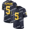 American College Football Wear Michigan Wolverines Big Ten Football NCAA College 5 Jabrill Peppers Jersey 10 Tom Brady 2 Charles Woodson 21 Desmond Howard LaMarr Woo