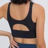 Yoga outfit Abs loli Cutout Back Sports BH Women Wireless Padded High Impact Bras Croped Gym Running Workout Tank Tops