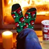 Men's Socks Adults Winter Stocking Christmas Cartoon Pattern Print Long Tube For Women Men