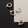 Boucles d'oreilles créoles LAVIFAM 925 en argent Sterling à la mode cercle de perles d'eau douce naturelles pour les femmes Huggies Pendiente Piercing bijoux