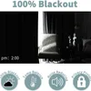 Curtain Blackout Thermal Insulated Curtains For Living Room Bedroom With Black Liner Grey Window Kitchen Blinds Drapes