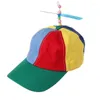 Berets Adult Kid Summer Helicopter Propeller Baseball Cap Colorful Patchwork Dragonfly Beaded Cosplay Party Adjustable Snapback Dad Hat