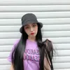 Women's Hair Wigs Lace Synthetic Tiktok Live with Wig Hat Summer Female Fashion Black Long Straight Hair Fishing Cap