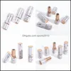 Other Arts And Crafts Marbling Printing Lipstick Tube Plastic Octahedron Empty Clear Lip Gloss Container Lipglosses Lipglaze Womens Dhktl