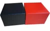 Watch Boxes Wholesale Black/Red Mixed Material Casual&Fashion Hour Gift Custom Packaging Modern Promote Jewelry Box