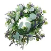 Ghirlanda di fiori decorativi Ghirlanda di eucalipto Bacca Sposa Finto verde Finestra Fattoria artificiale Matrimonio americano Springdoor