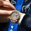 Polshorloges POEDAGAR Horloge Heren 2022 Zwitsers Sport Waterdicht Quartz Heren Polshorloge Automatisch Datum Roestvrij Staal