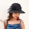 Berretti Donna Chic Fascinator Cappello Cocktail Party Fedora Moda Copricapo Sposa Accessori per capelli da sposa Cappelli da donna